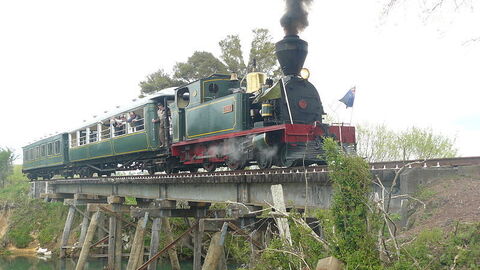 Beispiel einer alten Dampflokomotive