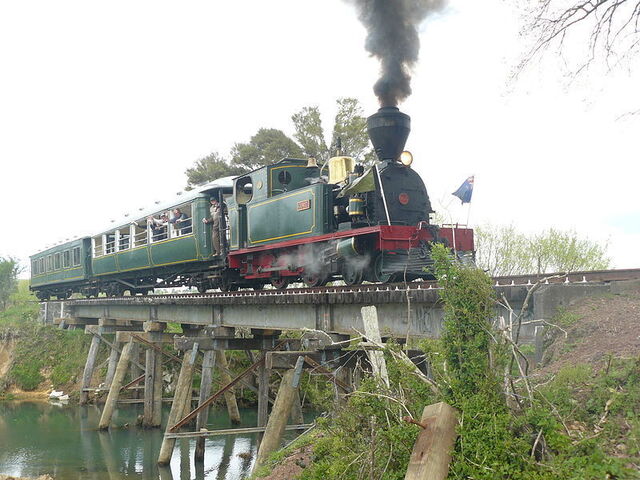 Beispiel einer alten Dampflokomotive