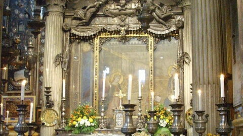 Die Kapelle, die das Gemälde beherbergt