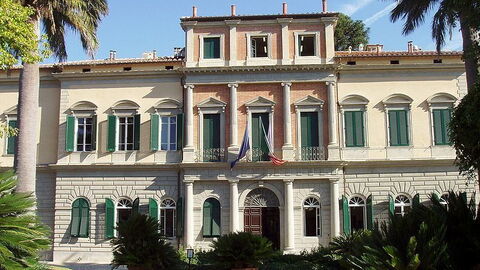 Schule in den Botanischen Gärten in Pisa