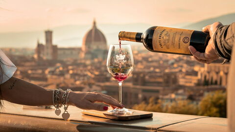 Etwas in Florenz trinken