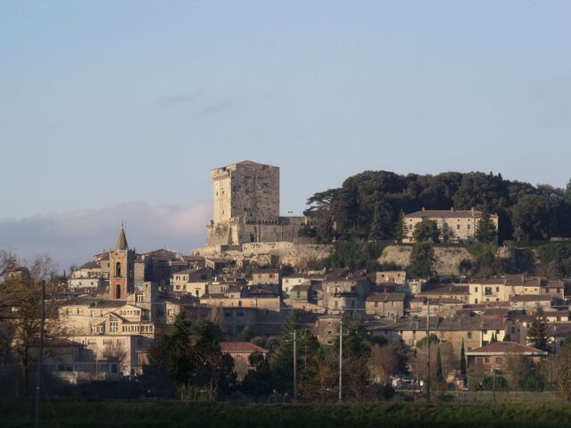 Die Skyline von Sarteano