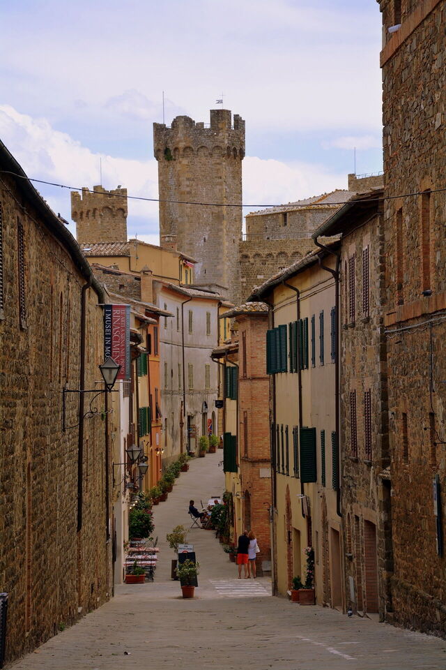 Eine Gasse in Montalcino