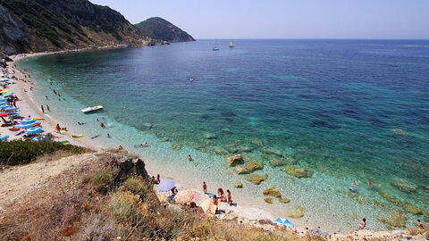 Das Wasser am Sansone Strand