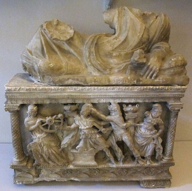 Gefärbte Alabaster Skulptur in Volterra