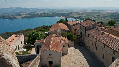 Ansicht von Populonia und Golf von Baratti