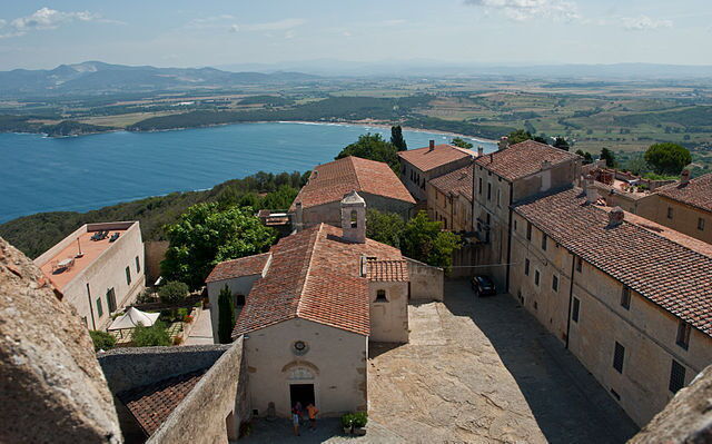 Ansicht von Populonia und Golf von Baratti