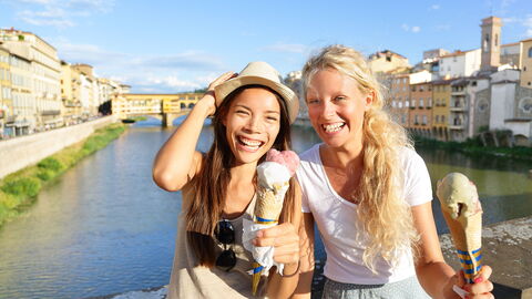 Ein Eis in Florenz essen