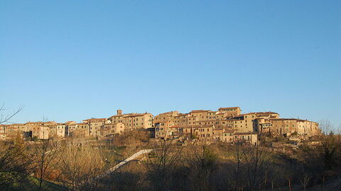 Blick auf Monticiano