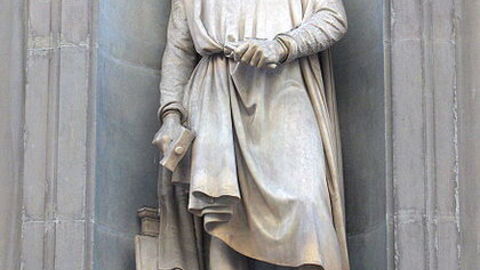 Donatello Statue außerhalb der Uffizi Gallerie