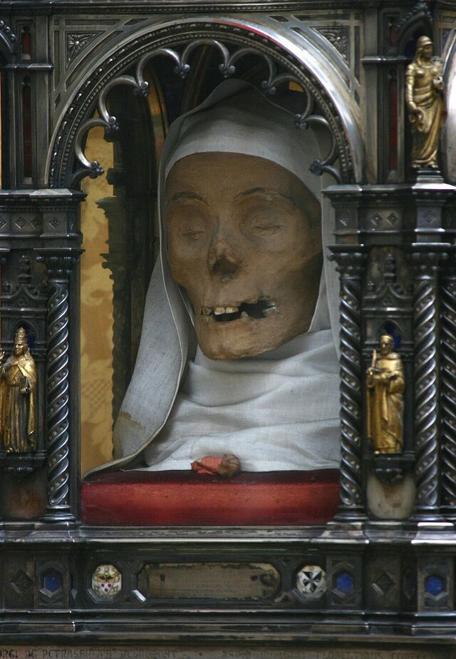 Der Kopf der Heiligen Katherina