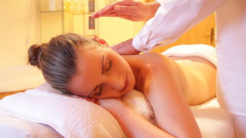 Eine Massage