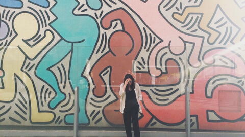 Keith Haring Wandbild, Pisa