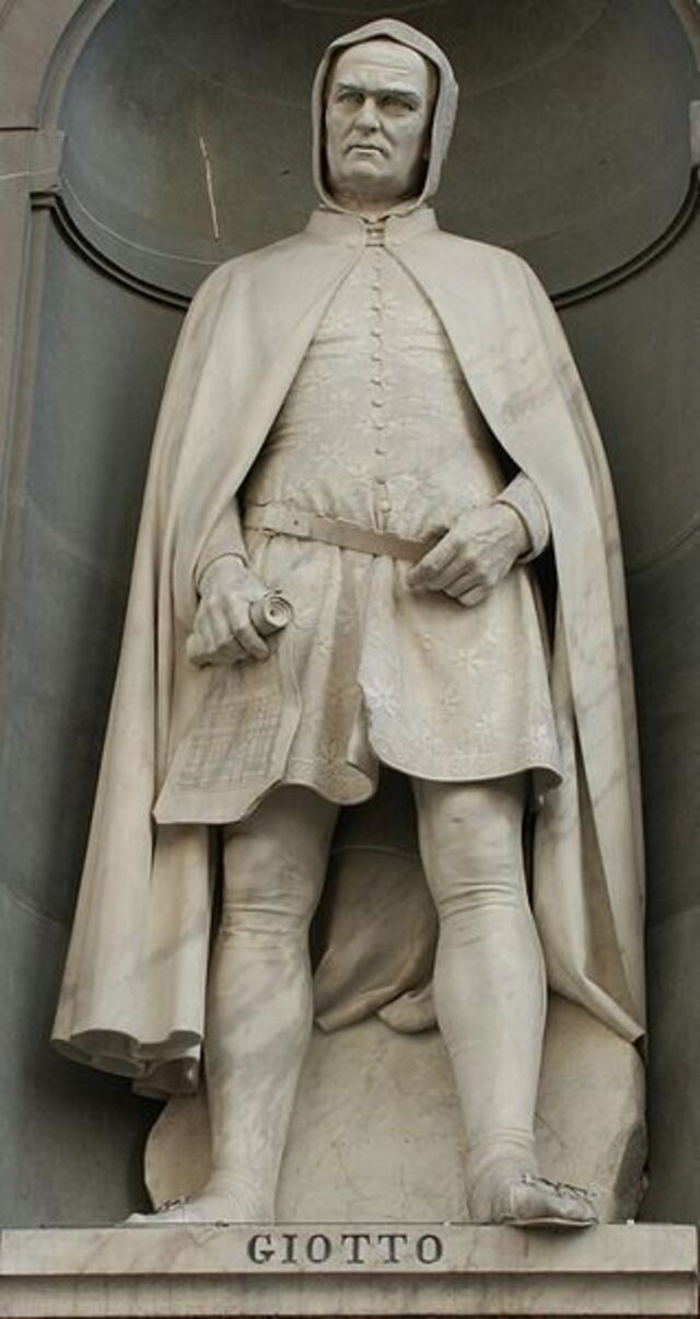 Statue von Giotto bei der Uffizi Gallerie