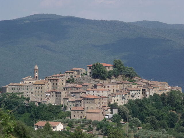 Blick auf Civitella Paganico
