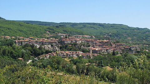 die Stadt Santa Fiora