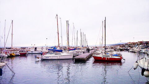 Der Hafen in San Vincenzo