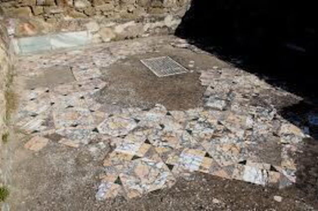 Mosaikboden in Roselle