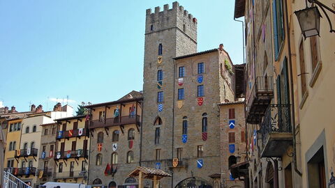 Das Zentrum von Arezzo