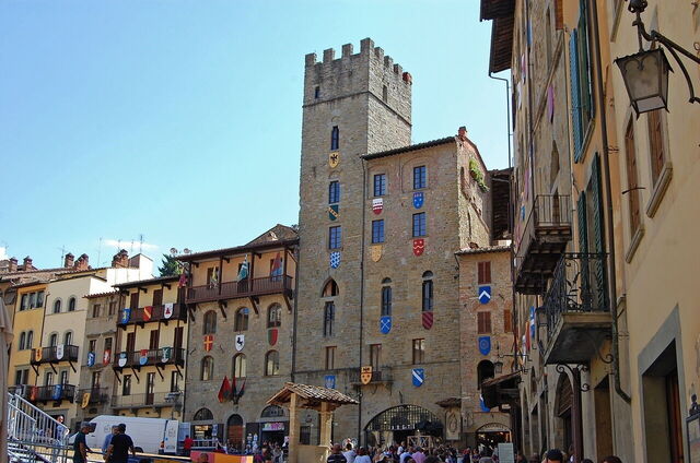 Das Zentrum von Arezzo