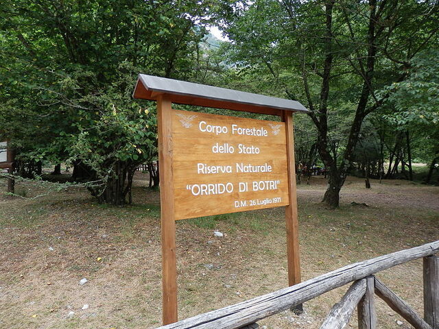 Orrido di Botri, Eingang