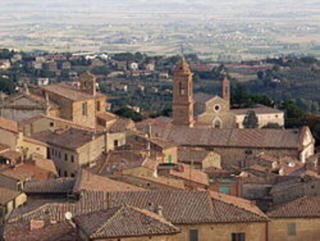 Sicht über Montepulciano