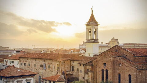 Sonnenuntergang über Prato