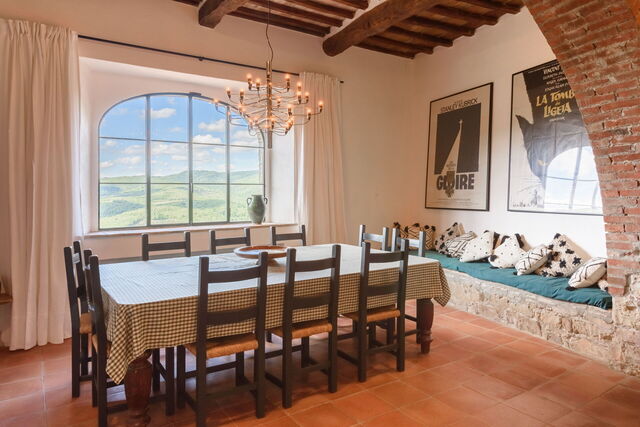 Villa Poggio La Croce, Esszimmer