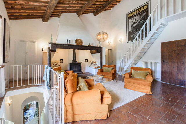 Villa Poggio La Croce, Wohnzimmer