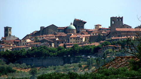 Die Ortschaft Cortona