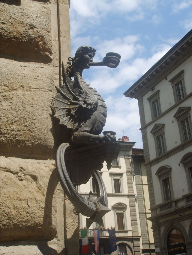 Palazzo Strozzi, Detail des Außenbereichs