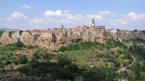 Ansich auf Pitigliano