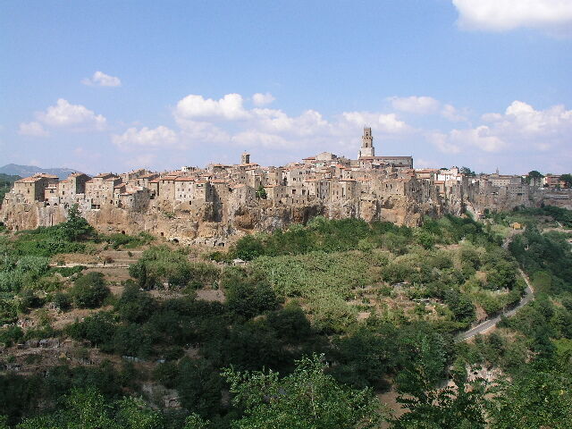 Ansich auf Pitigliano