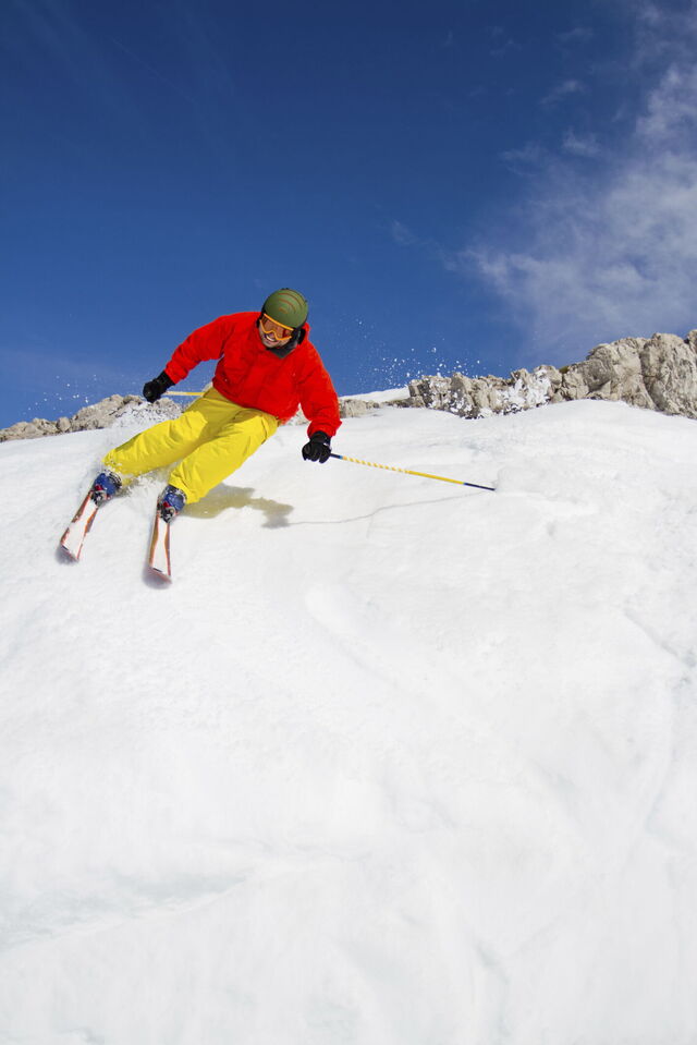 Man fährt Ski