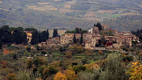 Die Stadt Greve in Chianti