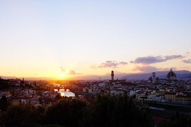 Sonnenuntergang über Florenz