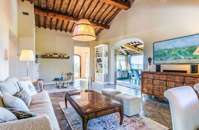 Podere Boscherini, Wohnzimmer