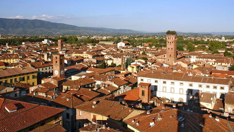 Sicht über die Stadt Lucca
