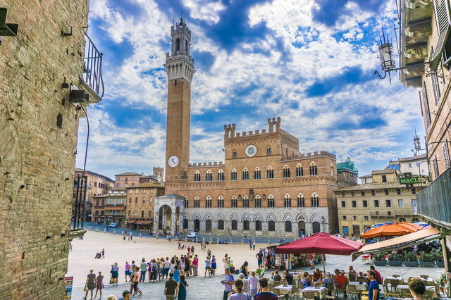 Stadtzentrum von Siena