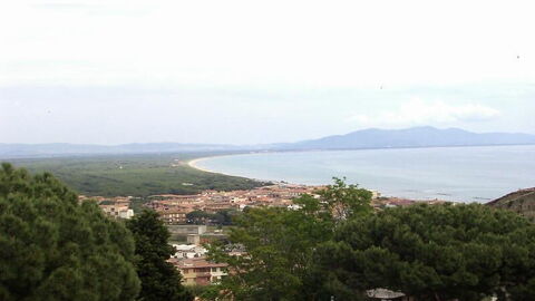 Sicht von Castiglione della Pescaia