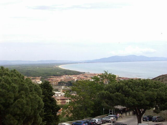 Sicht von Castiglione della Pescaia