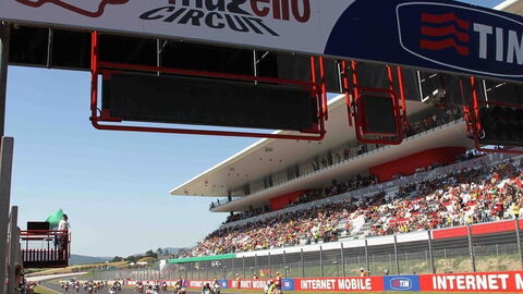 Mugello Rennstrecke Ziellinie
