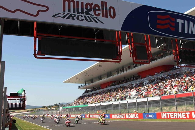 Mugello Rennstrecke Ziellinie