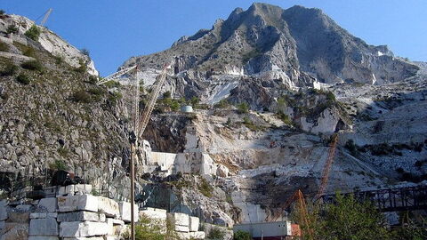 Carrara Marmor Steinbruch
