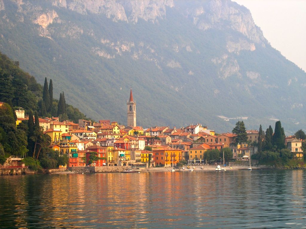 A town along Lake Como in late afternoon