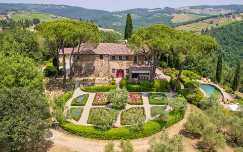 Villa Le Corti: Strauch, Garten, Ground, Landscaping, Estate, Botanischer Garten, Bauernhaus, Plantage, Hazienda