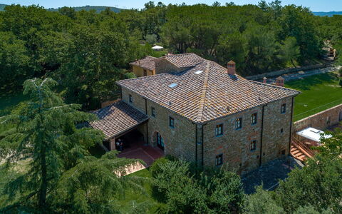 Villa Il Prato: Die Architektur, Estate, Landschaft, Strauch, Zuhause, Ländliches Gebiet, Villa, Bauernhaus, Villa, Hazienda