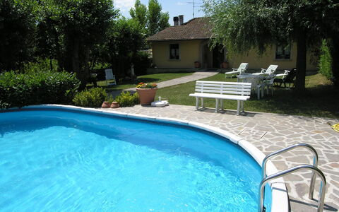 I Pioppi: Schwimmbad, Eigentum, Freizeit, Hinterhof, Garten, Grundeigentum, Gras, Ferienort, Haus, Zuhause