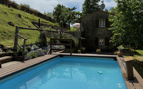Anfora!!: Schwimmbad, Blumentopf, Hütte, Garten, Hinterhof, Zimmerpflanze, Garten, Landscaping, Eco Hotel, Water Feature