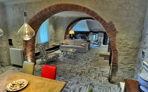 Agriturismo La Pieve: Bogen, Zimmer, Gebäude, Die Architektur, Interior Design, Gewölbe, Steinofen, Haus, Möbel, Wohnzimmer